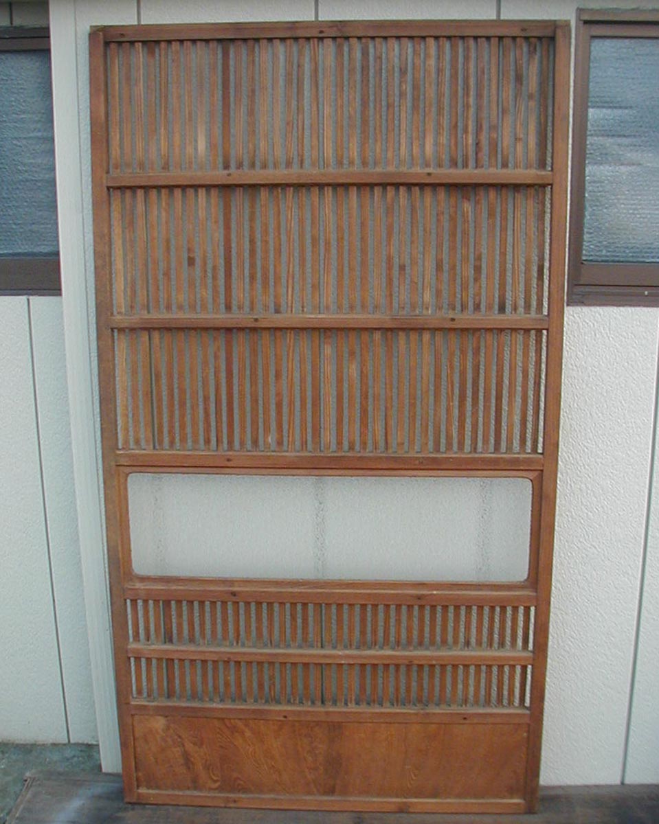 格子戸2枚组 §和风建筑建具和室引き戸引き违